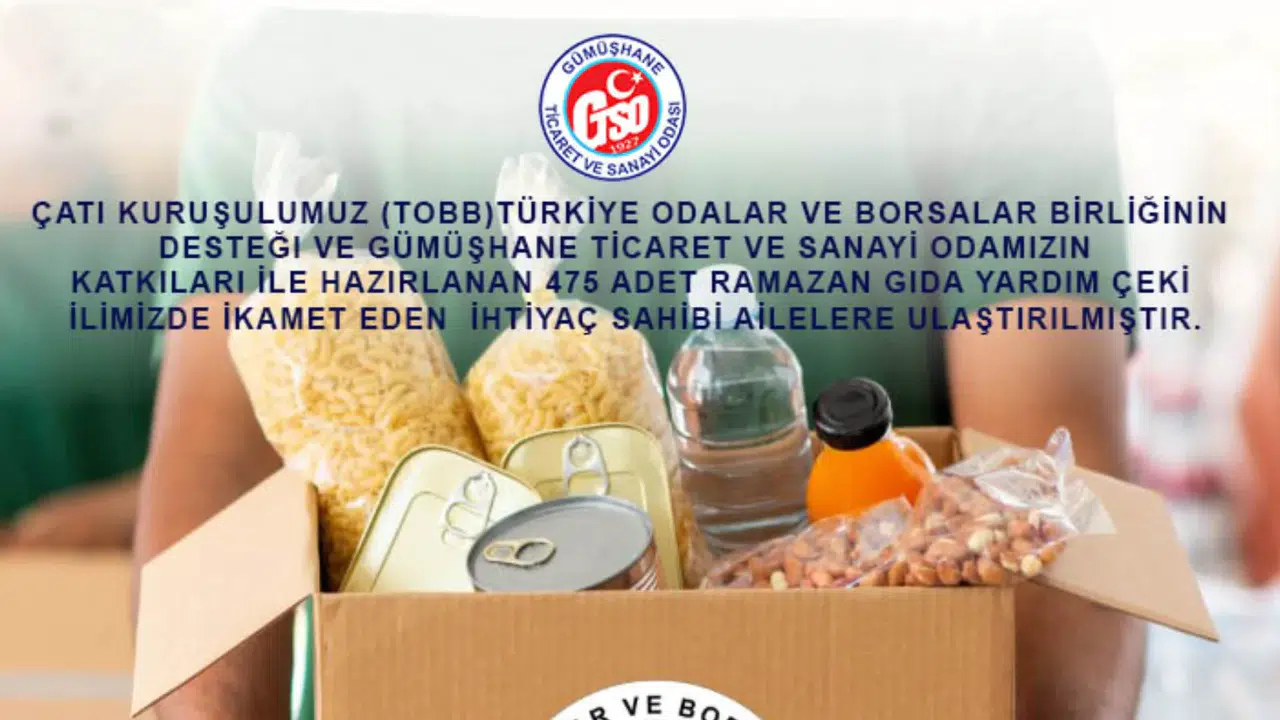 GTSO’dan 475 aileye ramazan yardımı
