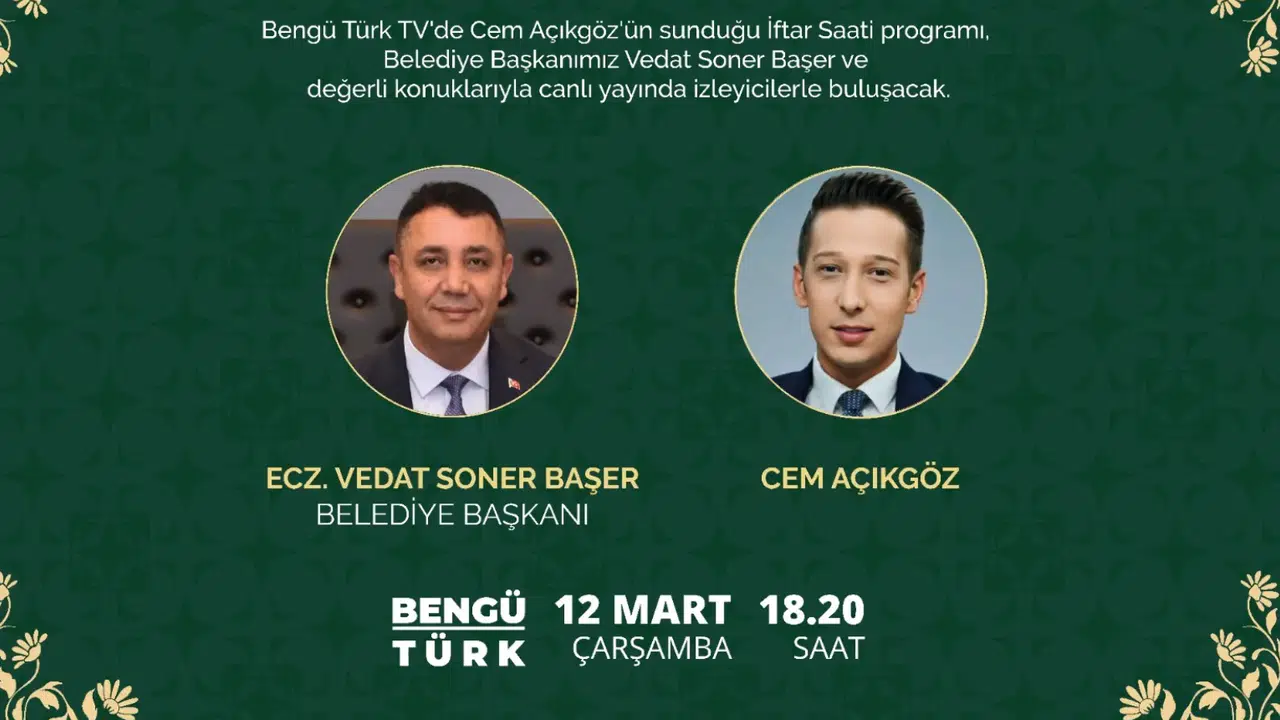 BengüTürk TV  Ramazan Bereketi  Programını Gümüşhane'den Canlı Yayınlayacak