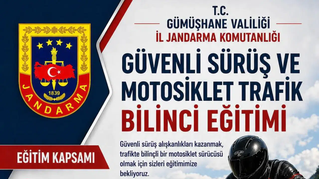 Motosiklet Sürücüleri Bu Eğitimi Kaçırmayın! TürkChopper MC Gümüşhane Destek Veriyor
