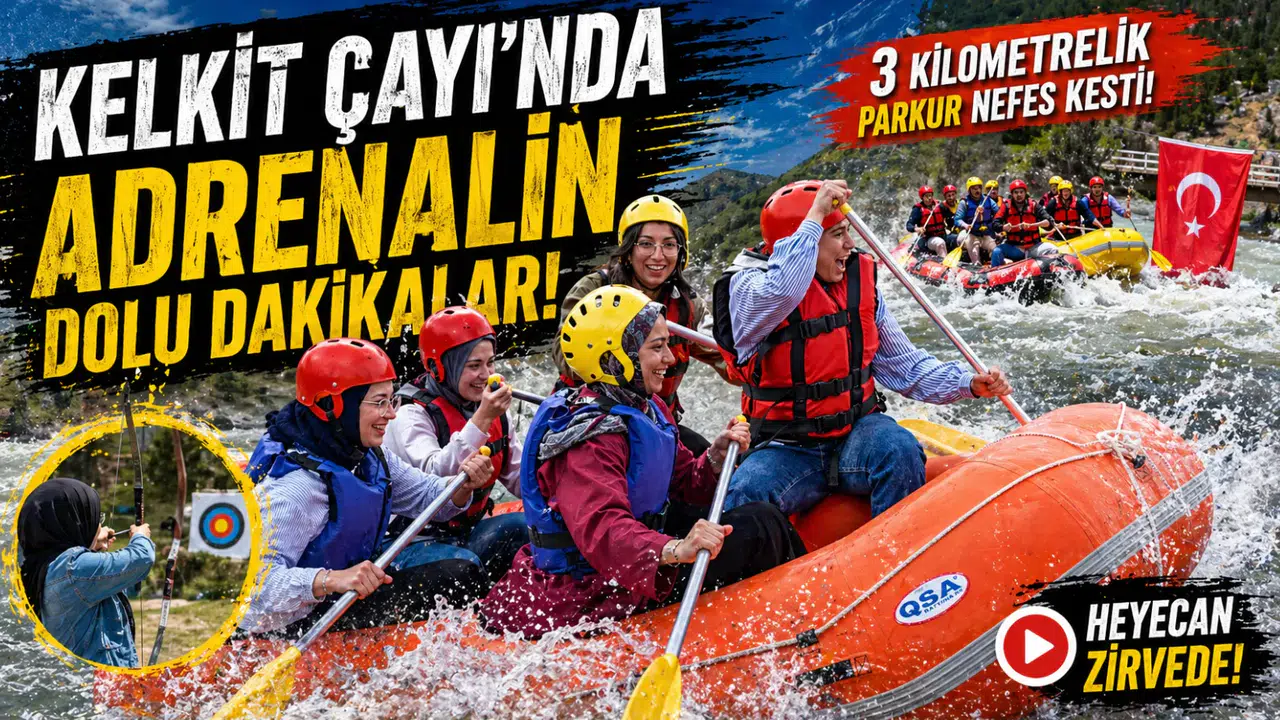 Kelkit Çayı’nda Adrenalin Dolu Dakikalar: 3 Kilometrelik Parkur Nefes Kesti!