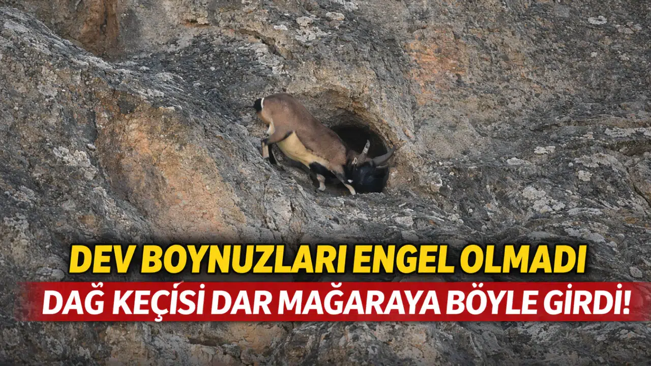 Dağ Keçisinin hayran bırakan çevikliği kameralarda