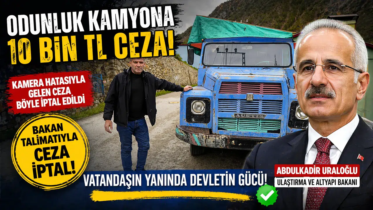 Torul’daki ‘Odunluk Kamyon’ krizi çözüldü: Bakan U…