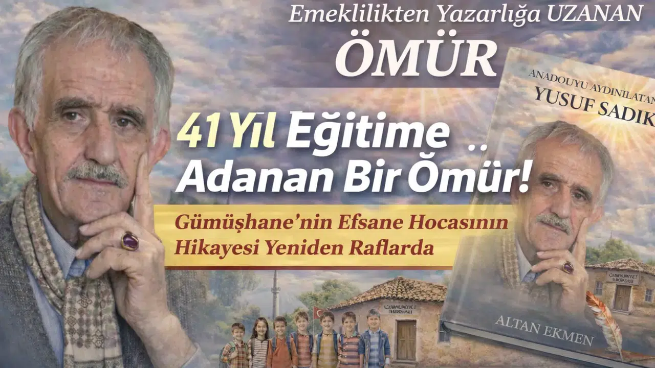 41 Yıl Eğitime Adanan Bir Ömür! Gümüşhane’nin Efsane Hocasının Hikayesi Yeniden Raflarda