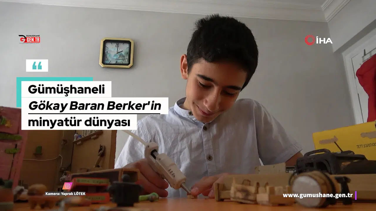 14 yaşında atık malzemeleri minyatür sanatına dönüştürüyor