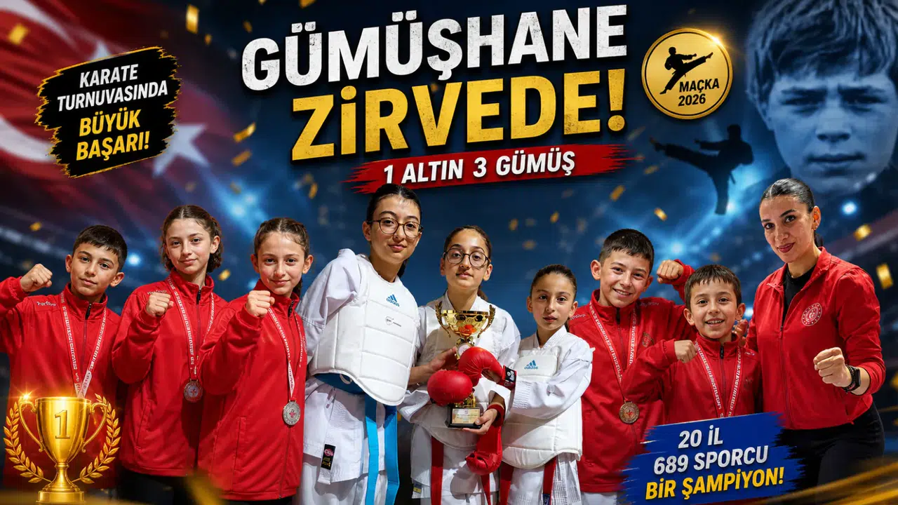 Karate Turnuvasında Gümüşhane Damgası: Altın Kupa Bizim!