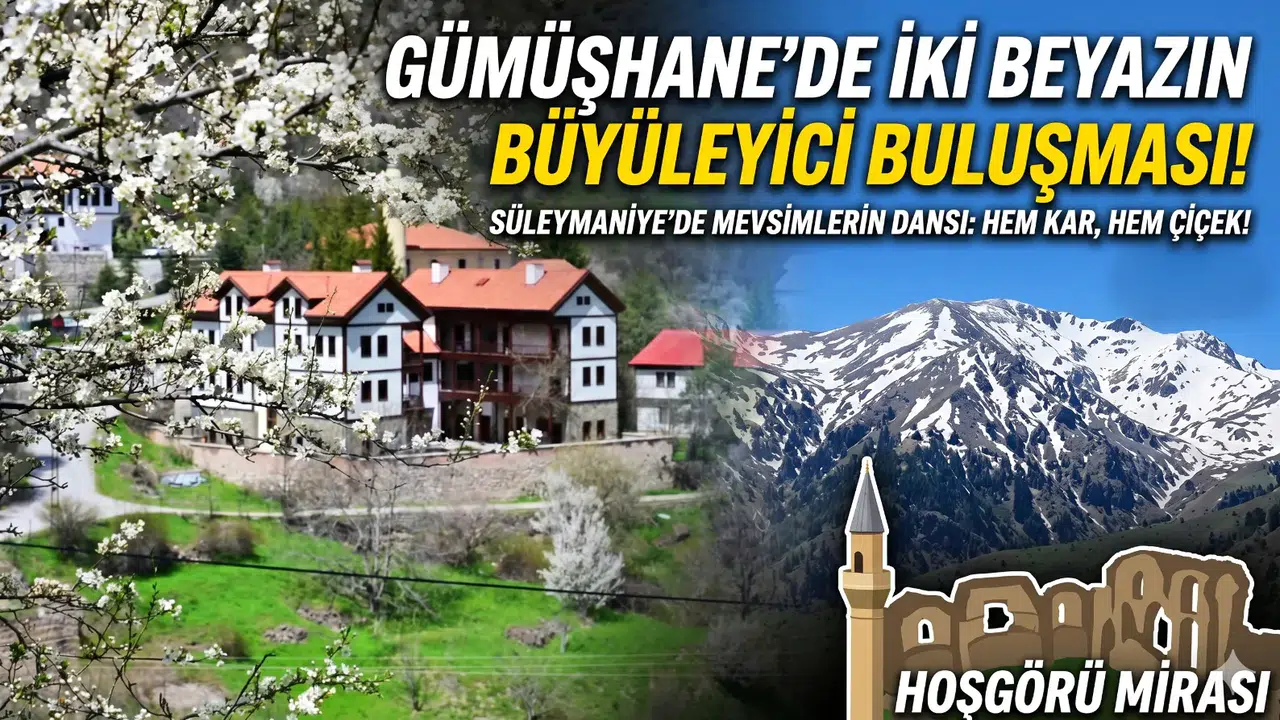 Gümüşhane’nin  Eski Şehri  Süleymaniye baharın renklerine teslim oldu