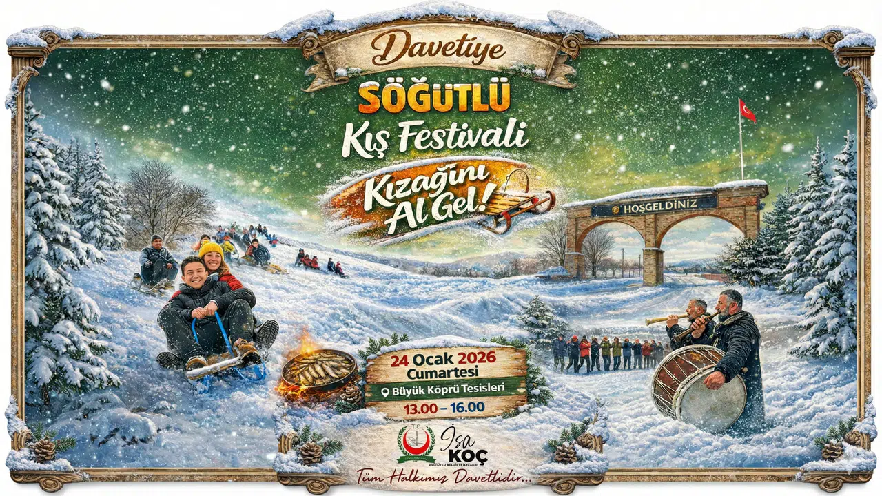 Söğütlü Belediyesi Geleneksel Kış Festivali İçin Hazırlıklarını Tamamladı