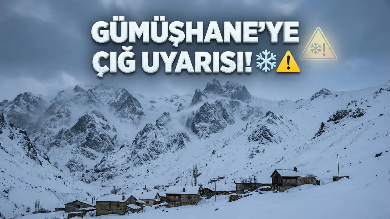 Meteoroloji’den Gümüşhane İçin  Sarı Kod lu Çığ Uy…