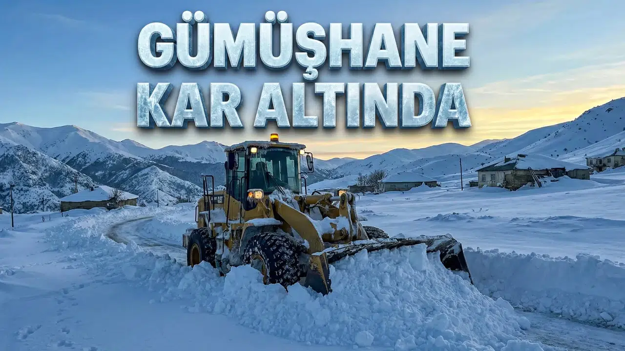 Gümüşhane kar altında: 182 köyde ulaşım durdu