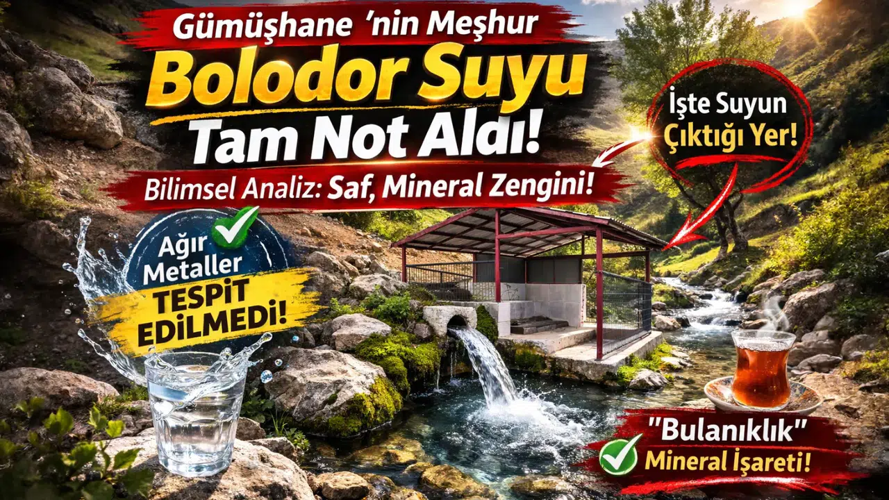 Gümüşhane’nin meşhur  Bolodor Suyu  hakkındaki o gerçek ortaya çıktı!