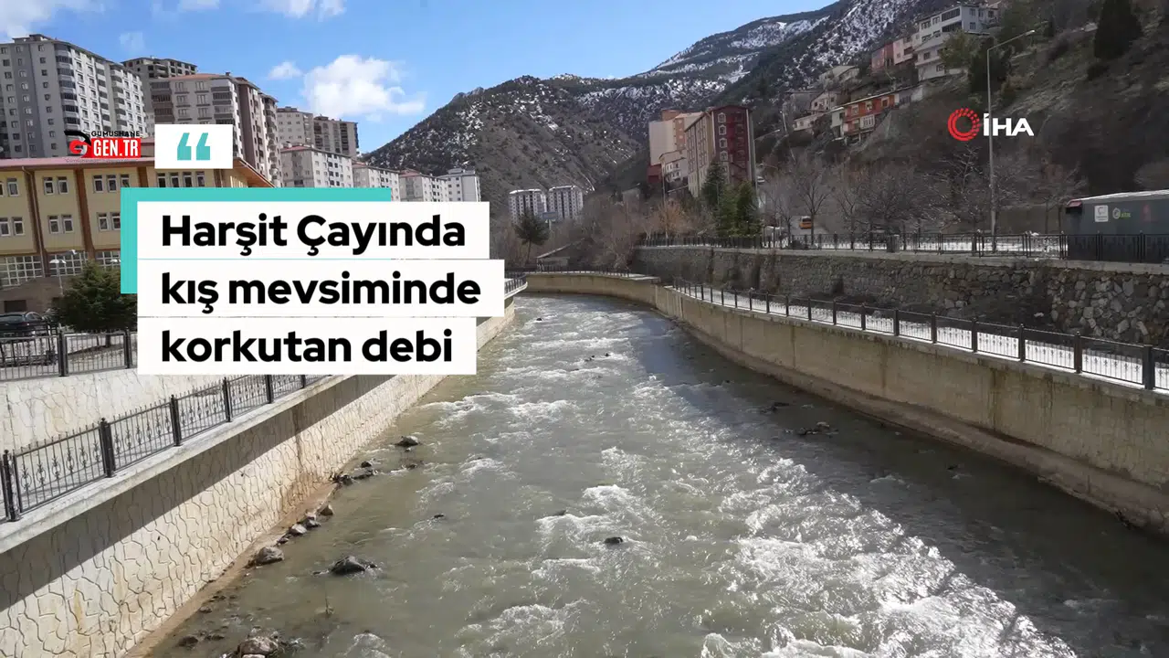 Harşit Çayı kış ayında son 15 yılın en yüksek sevi…
