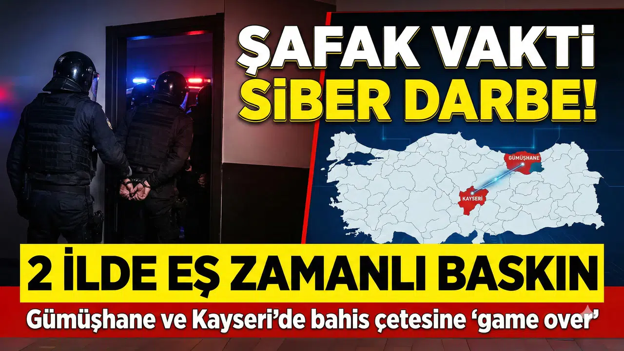 Gümüşhane' merkezli 2 ilde yasa dışı bahis operasyonu: 391 milyon TL’lik şebeke çökertildi