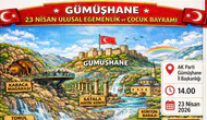 23 Nisan Coşkusu Gümüşhane’de AK Parti Binasında Yaşanacak
