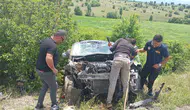 Kelkit-Şiran Yolunda Feci Kaza! Hafif Ticari Araç Şarampole Yuvarlandı: Ölü ve Yaralılar Var