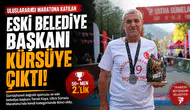 Uluslararası Maratona Katılan Eski Belediye Başkanı Kürsüye Çıktı!