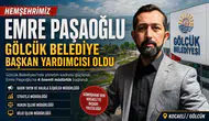 Hemşehrimiz Emre Paşaoğlu Gölcük Belediye Başkan Yardımcısı Oldu