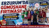 Erzurum Olimpik Havuzunda Gümüşhane Rüzgarı: Madalyaları Toplayıp Döndüler!