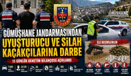 Gümüşhane Jandarmasından Uyuşturucu ve Silah Kaçakçılarına Darbe