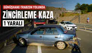 Gümüşhane-Trabzon Kara Yolunda Zincirleme Trafik Kazası: 1 Yaralı