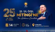 AK Parti Gümüşhane İl Başkanı Erdoğdu’dan 25. Yıl Mitingine davet