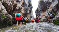 Gümüşhane’de doğaseverler Yılanlı Kanyon'u keşfetti