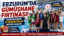 Erzurum Olimpik Havuzunda Gümüşhane Rüzgarı: Madalyaları Toplayıp Döndüler!