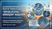 Altınpınar Ortaokulu "Köyde Dijital Dönüşüm" Etkinliğine Ev Sahipliği Yapacak