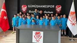 Gümüşhaneli çocuklar Gümüşhanespor tesislerinde misafir ediliyor