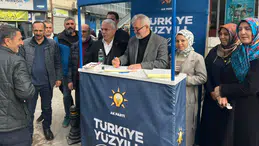 AK Parti Gümüşhane Teşkilatından Kelkit’te Üye Çalışması