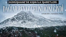 Gümüşhane'de kış kendini hissettirdi: Merkez yağmura doydu, zirveler beyaza büründü