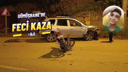 Gümüşhane’de motosiklet otomobille kafa kafaya çarpıştı: 1 ölü