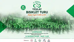 Yeşilay 13. Geleneksel Bisiklet Turu yarın yapılacak