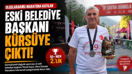 Uluslararası Maratona Katılan Eski Belediye Başkanı Kürsüye Çıktı!