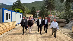Milletvekili Küçük Torul Devlet Hastanesi Ek Bina İnşaatını Yerinde İnceledi