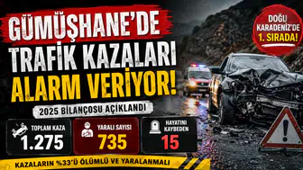 Gümüşhane’nin 2025 Yılı Trafik Kazası Bilançosu Açıklandı