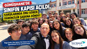 Gümüşhane'de Sınıfın Kapısı Açıldı, Karşılarında Onu Gören Öğrenciler Şaşkına Döndü!