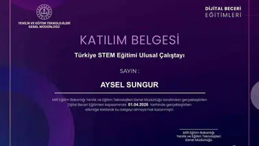 Gümüşhane’den 11 Eğitimci Türkiye STEM Çalıştayı’nda şehrimizi temsil etti