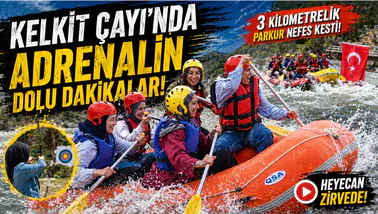 Kelkit Çayı’nda Adrenalin Dolu Dakikalar: 3 Kilometrelik Parkur Nefes Kesti!