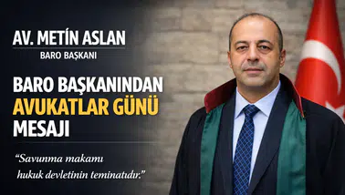 Gümüşhane Baro Başkanı Metin Aslan: "Güçlü Savunma, Hukuk Devletinin Temelidir"
