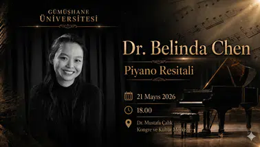 Dünyaca Ünlü Piyanist Dr. Belinda Chen Gümüşhane’de sahne alacak