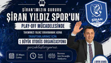 Gümüşhane Belediyesi’nden dev maça otobüs desteği