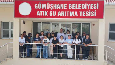Atatürk İlkokulu Öğrencilerinden Gümüşhane Belediyesi Atık Su Arıtma Tesisine Teknik Gezi
