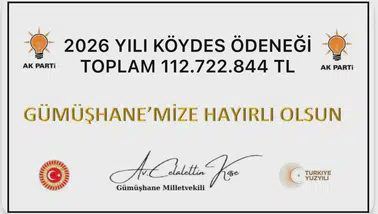 Gümüşhane'ye 2026 Yılı KÖYDES Projesi Kapsamında 112 Milyon Liralık Dev Ödenek Tahsis Edildi