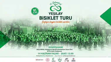 Yeşilay 13. Geleneksel Bisiklet Turu yarın yapılacak