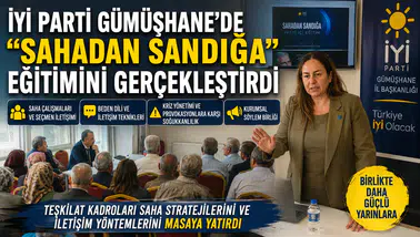 İYİ Parti Gümüşhane’de “Sahadan Sandığa” eğitimini gerçekleştirdi