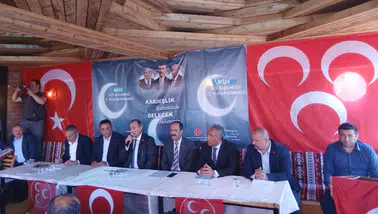 MHP Köse İlçe Başkanlığı Kongresinde Şerafettin Kazancı Güven Tazeledi