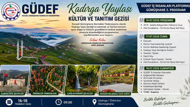 Kocaeli GÜDEF’ten Gümüşhane’ye Kültür Köprüsü: Kadırga Yaylası'nda Büyük Buluşma