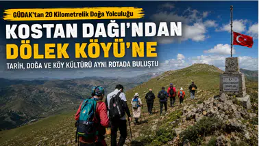 GÜDAK’tan Kostan Dağı-Dölek Köyü Rotasında 20 Kilometrelik Yürüyüş