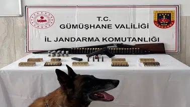 Gümüşhane'de ruhsatsız silah ve çok sayıda mühimmat ele geçirildi