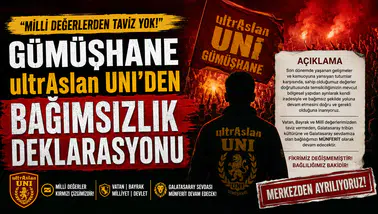 "Milli Değerlerden Taviz Yok": Gümüşhane ultrAslan UNI’den Bağımsızlık Deklarasyonu